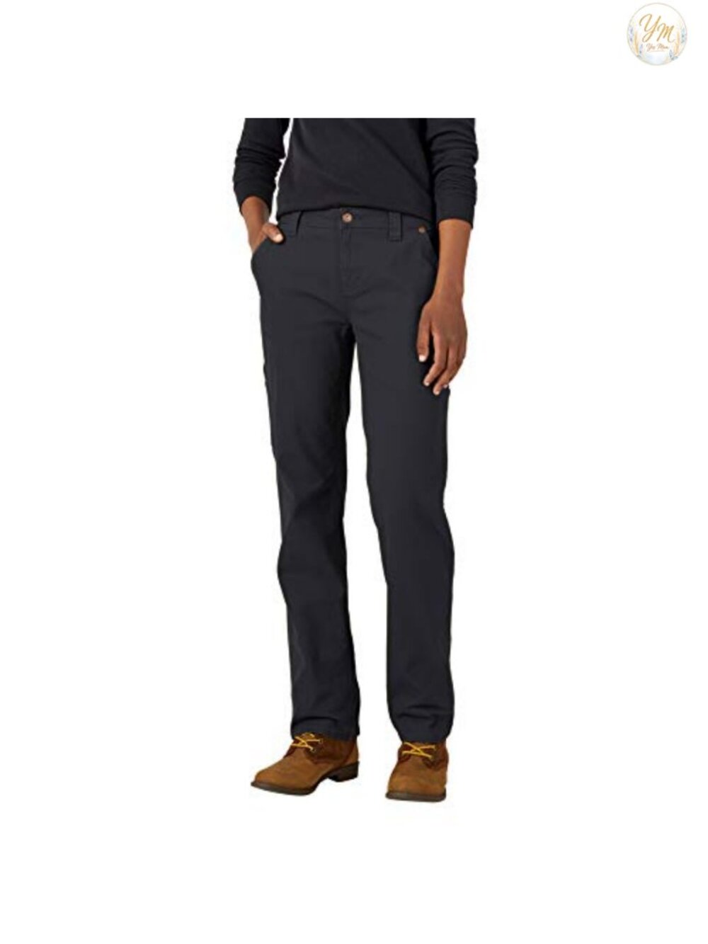 Women's Relaxed Straight Carpenter Pants Stretch Cotton Twill Work Pants